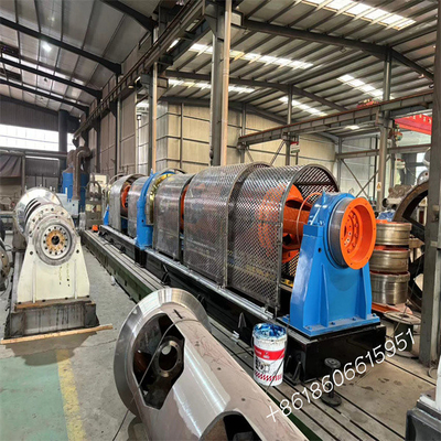 อัตโนมัติการทําไฟฟ้าสายและเครือข่าย Stranding เครื่อง Tubular Strander สําหรับการบิดสาย