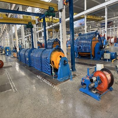ประสิทธิภาพด้านพลังงาน เครื่องยัดท่อสําหรับการผลิตสายไฟฟ้า JGG-500/1+6