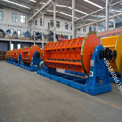 เครื่องตีเกลียวแบบแข็งควบคุมด้วย PLC พร้อมระบบโหลดแกนม้วนอัตโนมัติและความเร็ว 1200 เมตรต่อนาทีสำหรับการผลิตสายไฟและสายเคเบิล